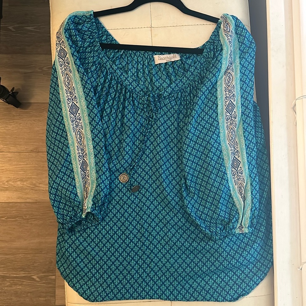 Beachgold S/M blue blouse